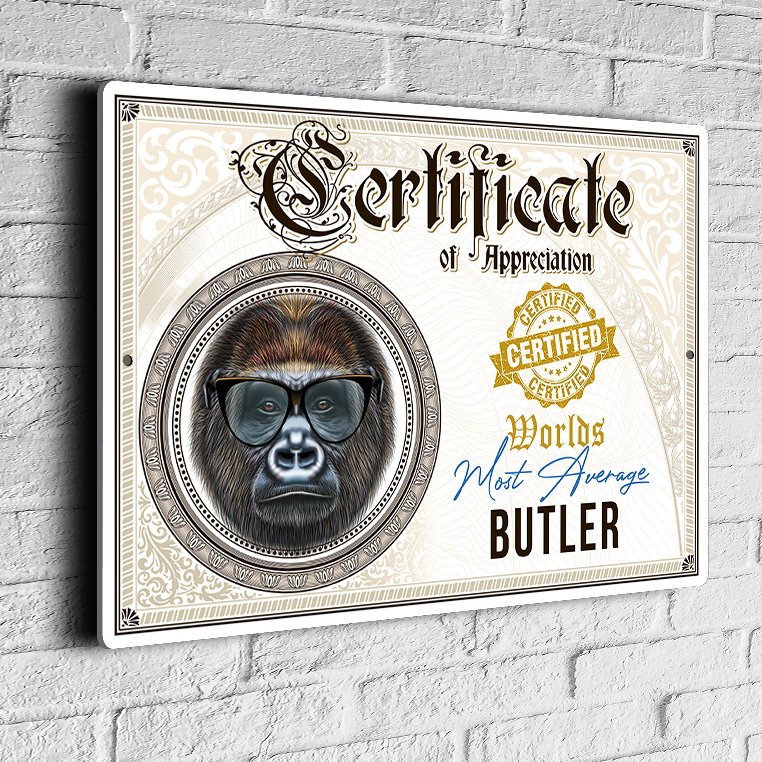 Fun Butler Certificate