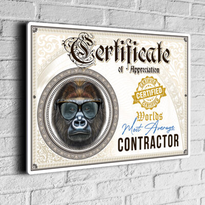 Fun Contractor Certificate