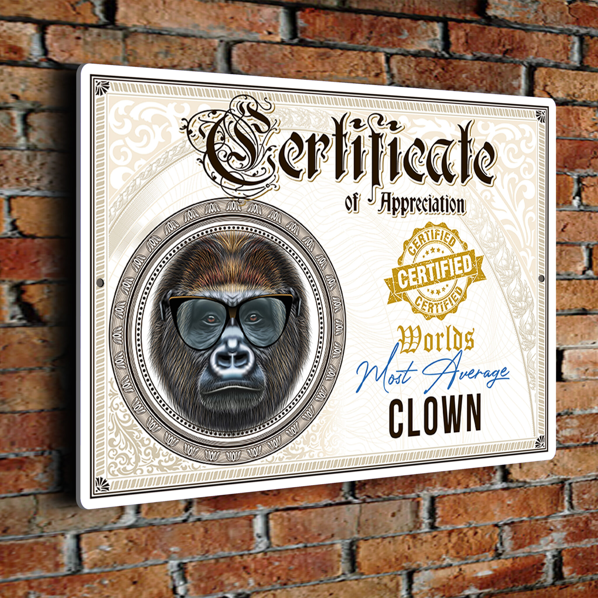 Fun Clown Certificate Clown Certificates Clown Gifts