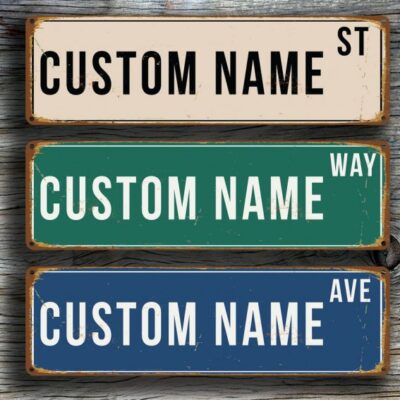 Personalized Street Signs