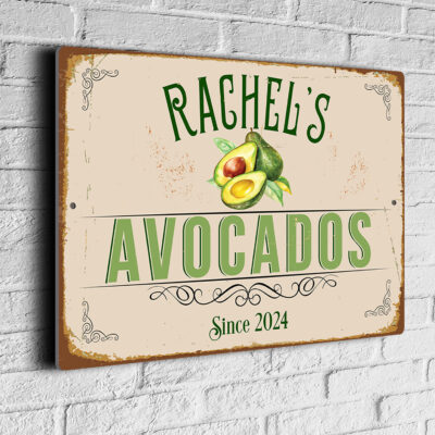 Personalized Avocados Signs