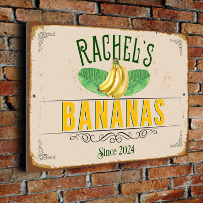 Personalized Bananas Sign