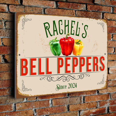 Personalized Bell Peppers Sign