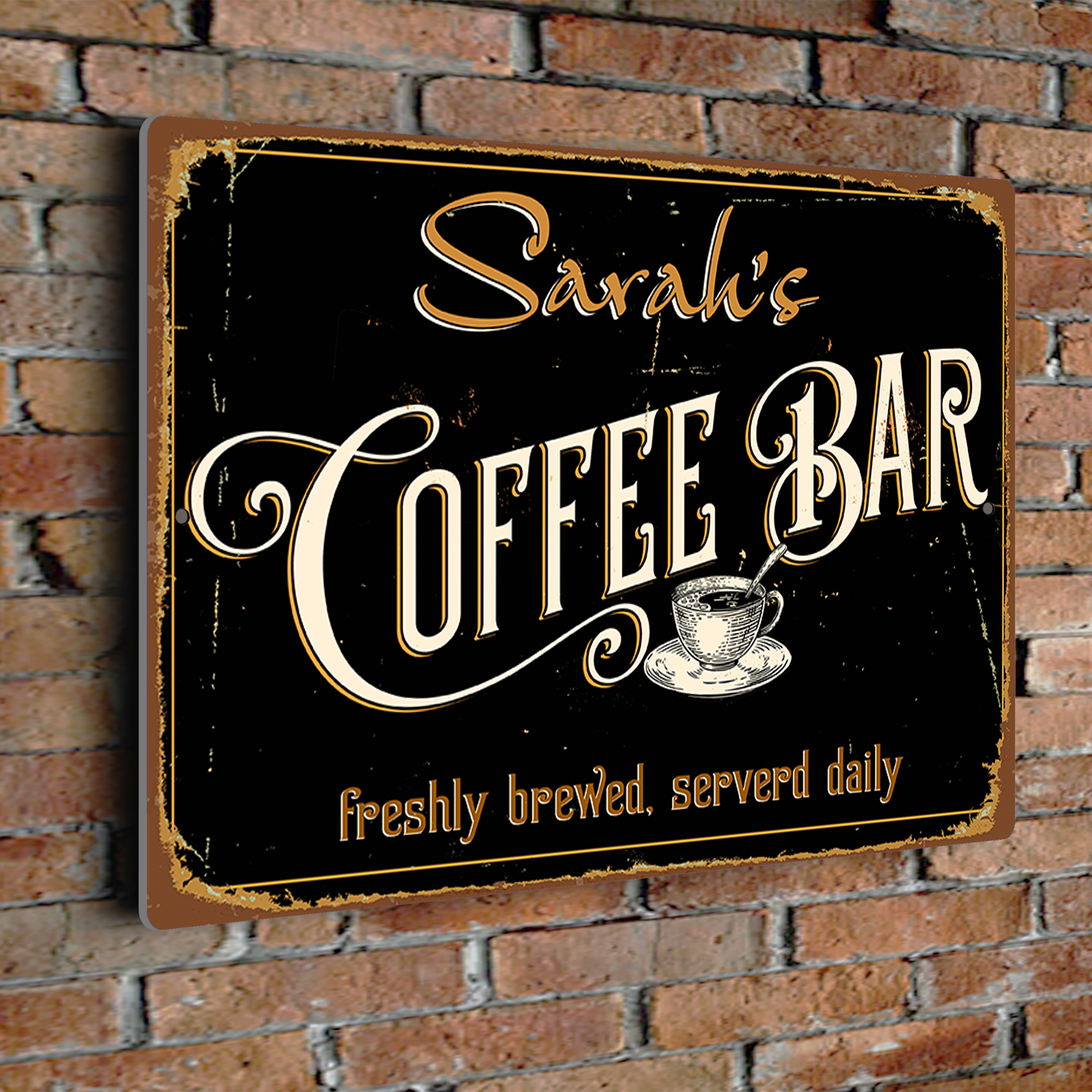 Personalized Coffee Bar Signs