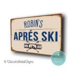 Personalized Après Ski Sign