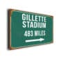 Personalized Gillette Stadium Miles Sign