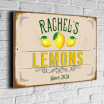 Personalized Lemons Signs