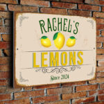 Personalized Lemons Sign