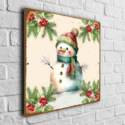 Christmas Snowman Sign