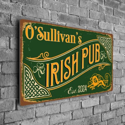 Custom Irish Pub Sign