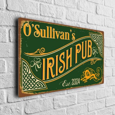 Custom Irish Pub Sign