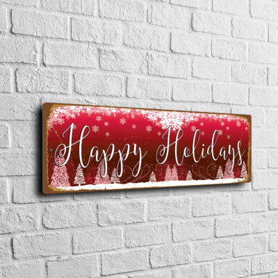 Happy Holidays Sign - Christmas sign