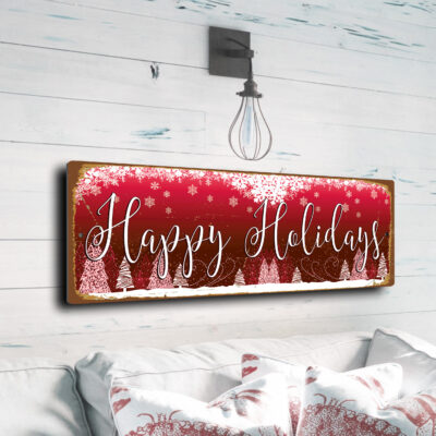 Happy Holidays Sign - Christmas sign