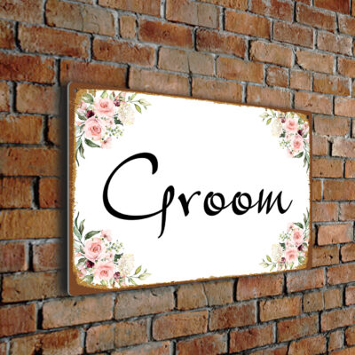 Groom Wedding Sign