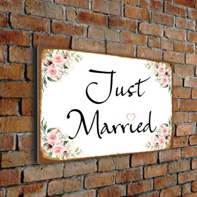 Just Married Wedding Signs